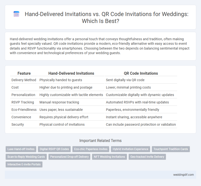 Hand-Delivered Invitations vs. QR Code Invitations for Weddings: Which Is Best?