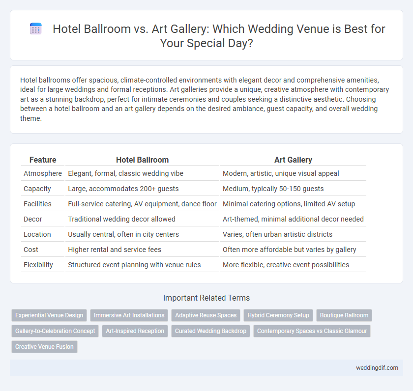 Hotel Ballroom vs. Art Gallery: Which Wedding Venue is Best for Your Special Day?