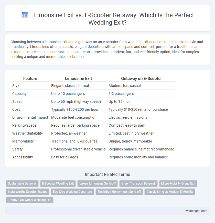 Limousine Exit vs. E-Scooter Getaway: Which Is the Perfect Wedding Exit?