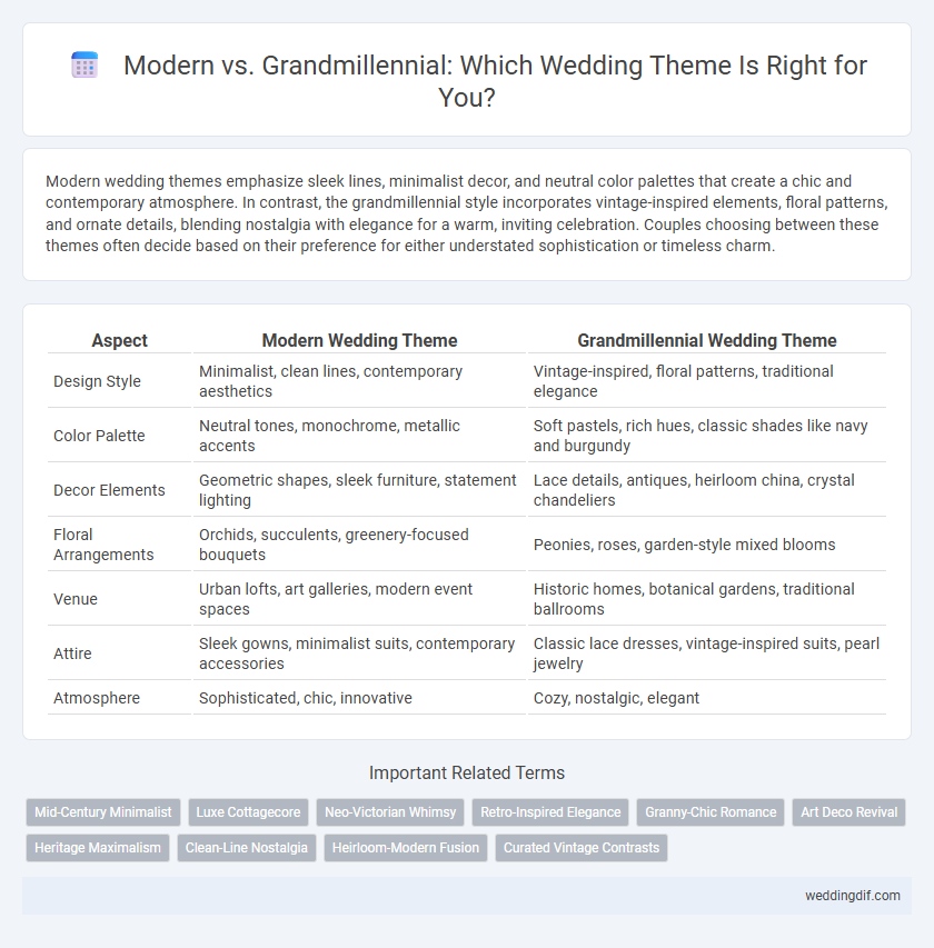 Modern vs. Grandmillennial: Which Wedding Theme Is Right for You?