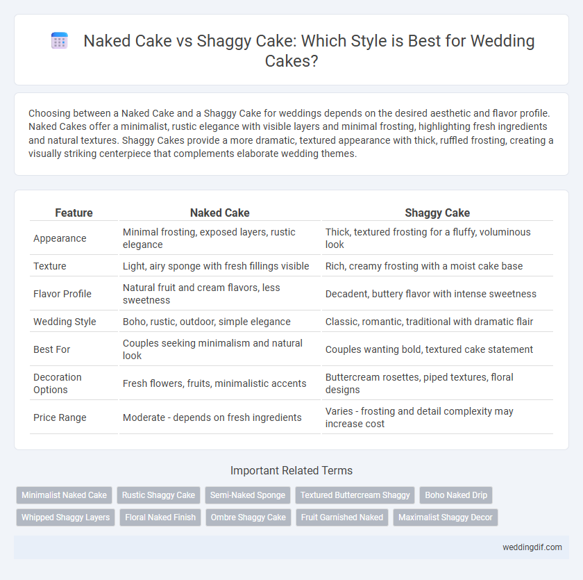 Naked Cake vs Shaggy Cake: Which Style is Best for Wedding Cakes?