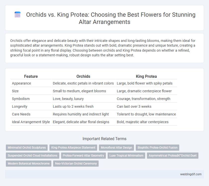 Orchids vs. King Protea: Choosing the Best Flowers for Stunning Altar Arrangements