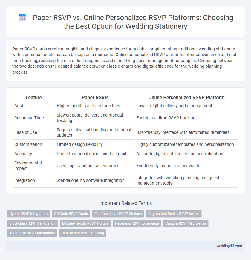 Paper RSVP vs. Online Personalized RSVP Platforms: Choosing the Best Option for Wedding Stationery