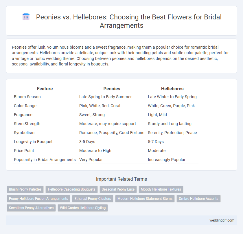 Peonies vs. Hellebores: Choosing the Best Flowers for Bridal Arrangements