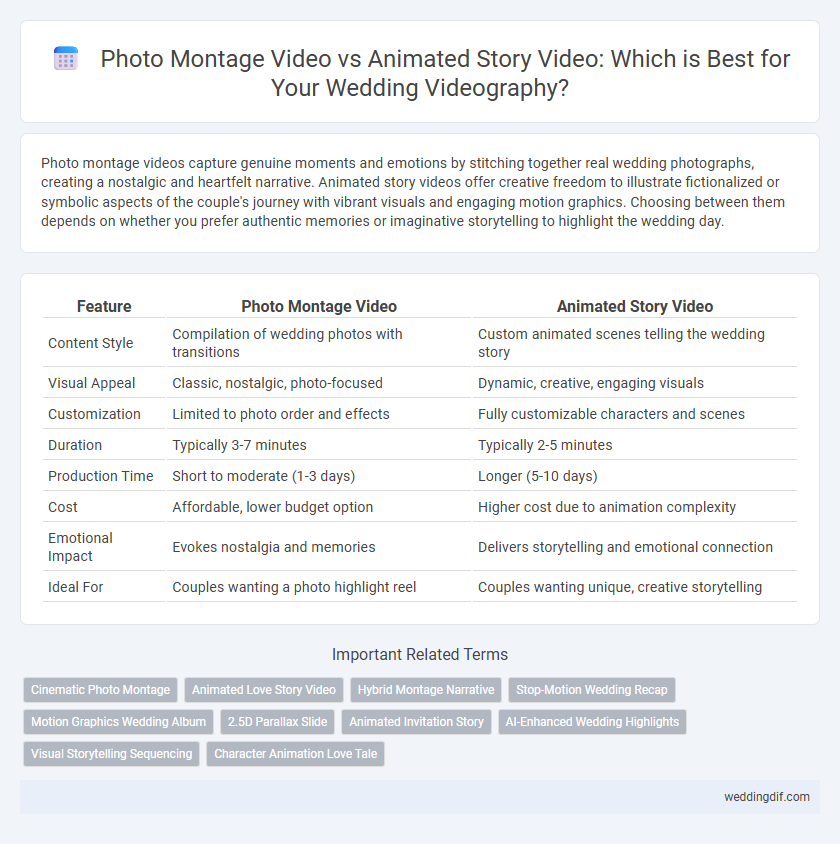 Photo Montage Video vs Animated Story Video: Which is Best for Your Wedding Videography?