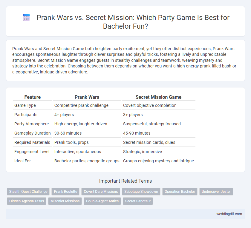 Prank Wars vs. Secret Mission: Which Party Game Is Best for Bachelor Fun?