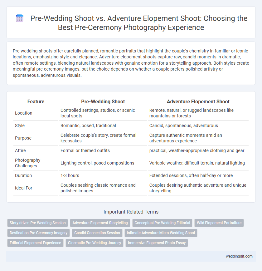 Pre-Wedding Shoot vs. Adventure Elopement Shoot: Choosing the Best Pre-Ceremony Photography Experience