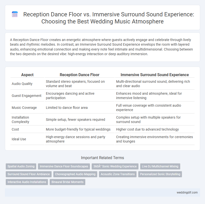 Reception Dance Floor vs. Immersive Surround Sound Experience: Choosing the Best Wedding Music Atmosphere