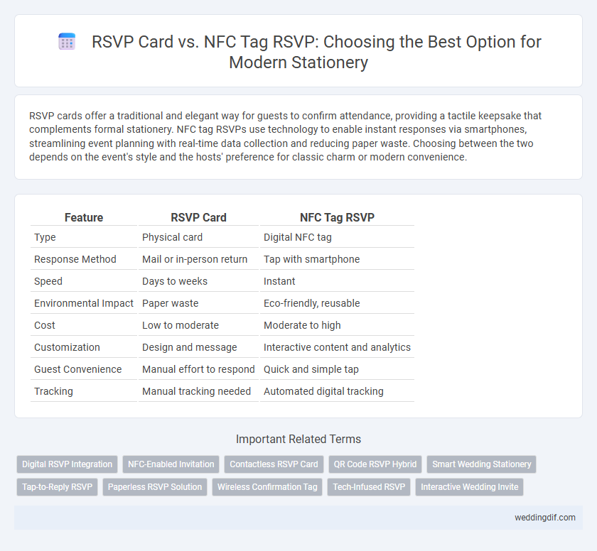 RSVP Card vs. NFC Tag RSVP: Choosing the Best Option for Modern Stationery