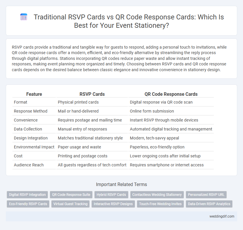 Traditional RSVP Cards vs QR Code Response Cards: Which Is Best for Your Event Stationery?