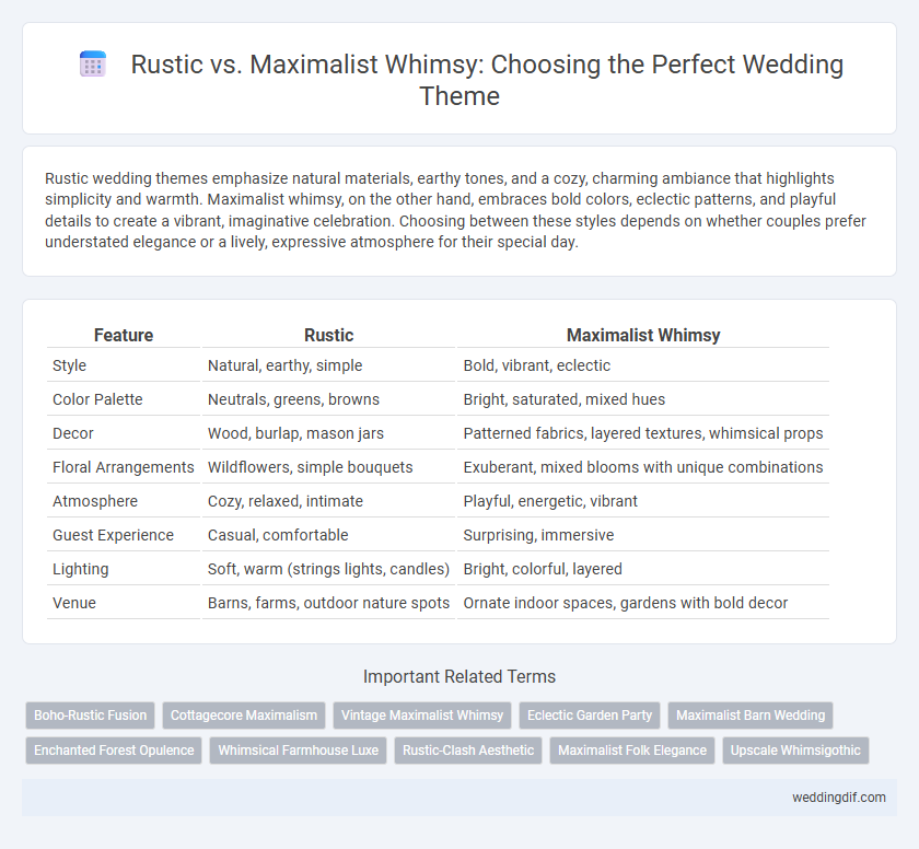 Rustic vs. Maximalist Whimsy: Choosing the Perfect Wedding Theme