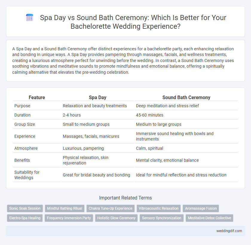Spa Day vs Sound Bath Ceremony: Which Is Better for Your Bachelorette Wedding Experience?