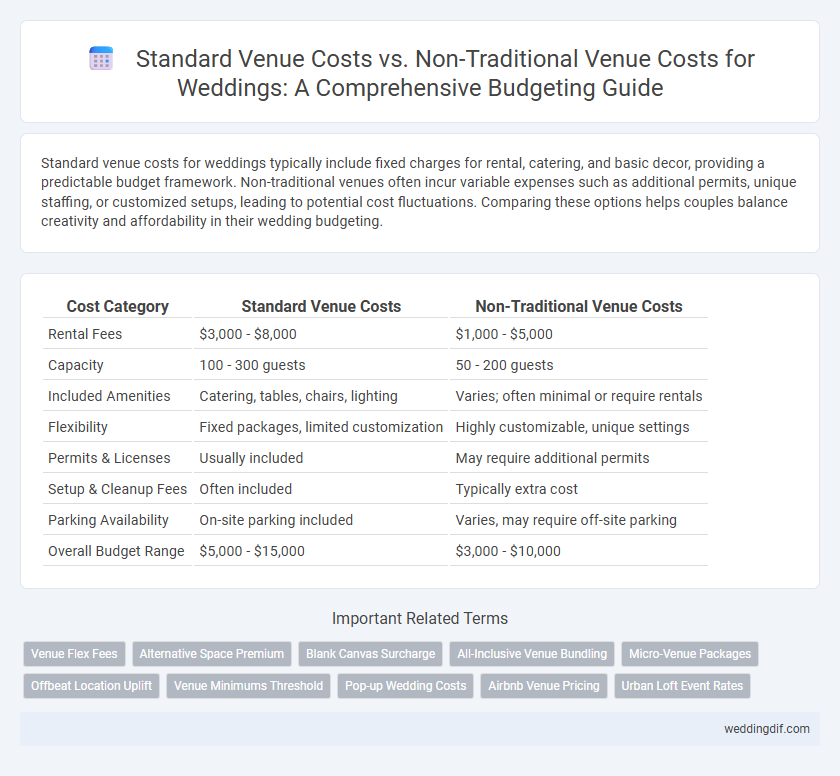 Standard Venue Costs vs. Non-Traditional Venue Costs for Weddings: A Comprehensive Budgeting Guide