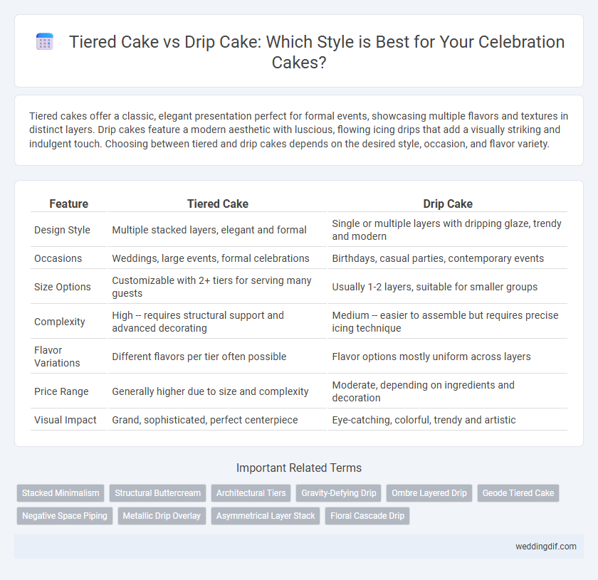 Tiered Cake vs Drip Cake: Which Style is Best for Your Celebration Cakes?