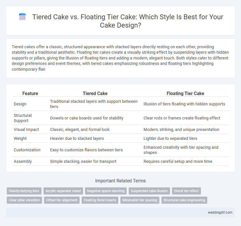 Tiered Cake vs. Floating Tier Cake: Which Style Is Best for Your Cake Design?