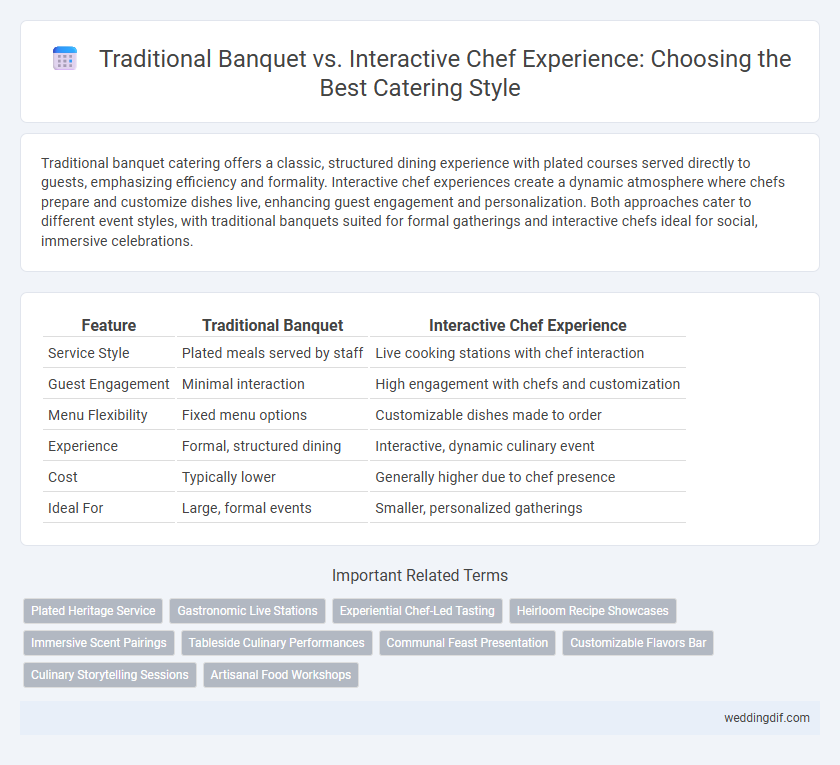Traditional Banquet vs. Interactive Chef Experience: Choosing the Best Catering Style