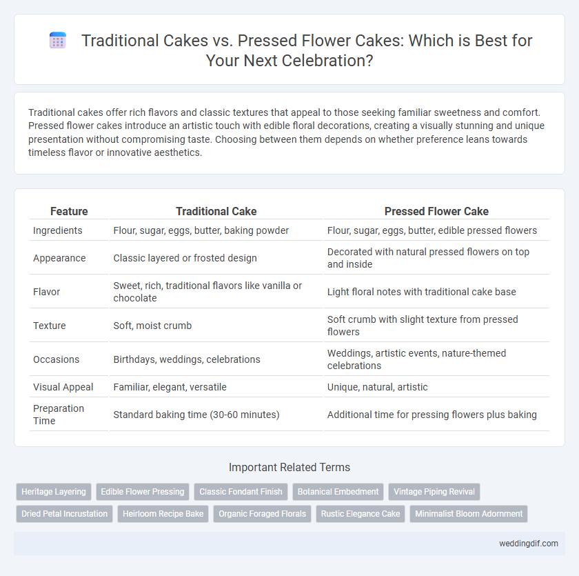 Traditional Cakes vs. Pressed Flower Cakes: Which is Best for Your Next Celebration?