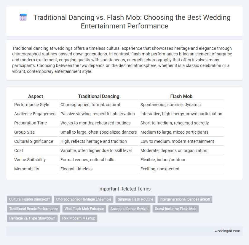 Traditional Dancing vs. Flash Mob: Choosing the Best Wedding Entertainment Performance