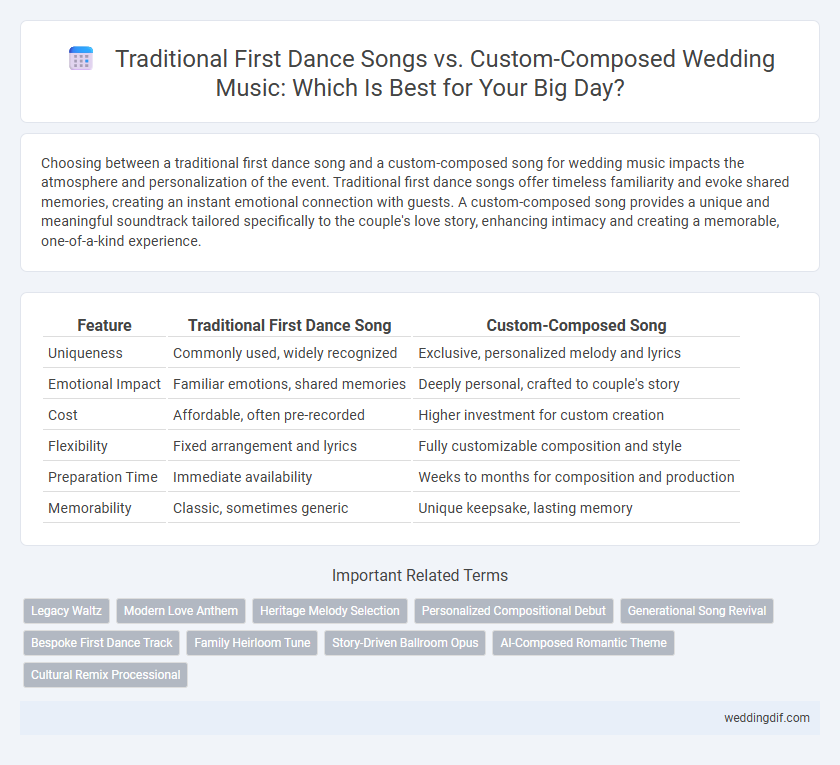 Traditional First Dance Songs vs. Custom-Composed Wedding Music: Which Is Best for Your Big Day?