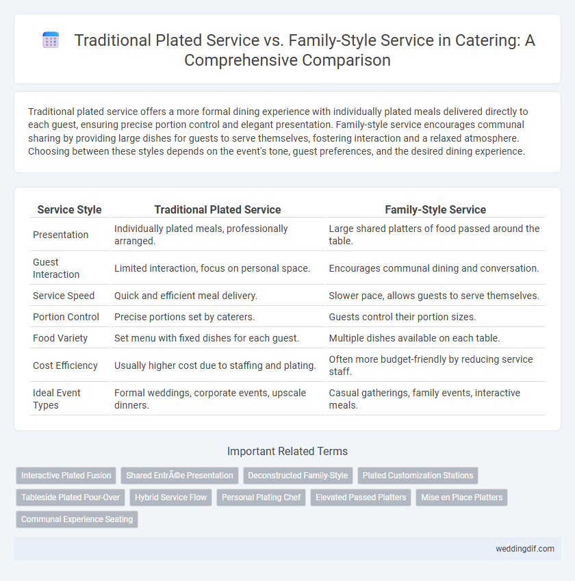 Traditional Plated Service vs. Family-Style Service in Catering: A Comprehensive Comparison