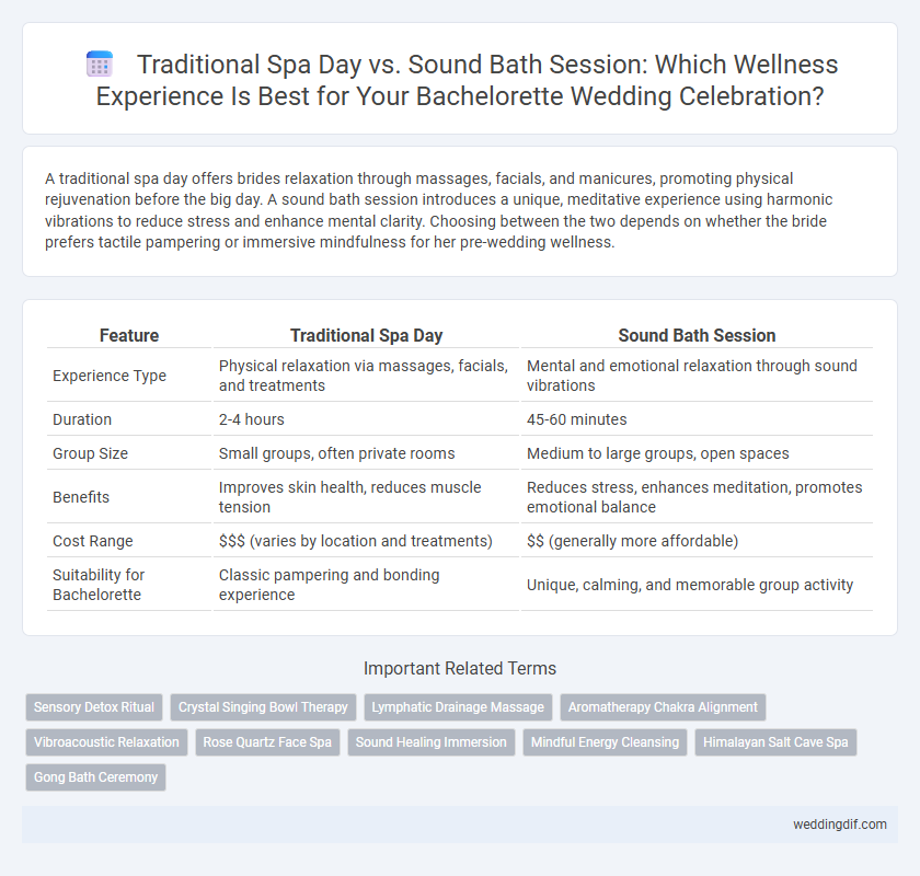Traditional Spa Day vs. Sound Bath Session: Which Wellness Experience Is Best for Your Bachelorette Wedding Celebration?