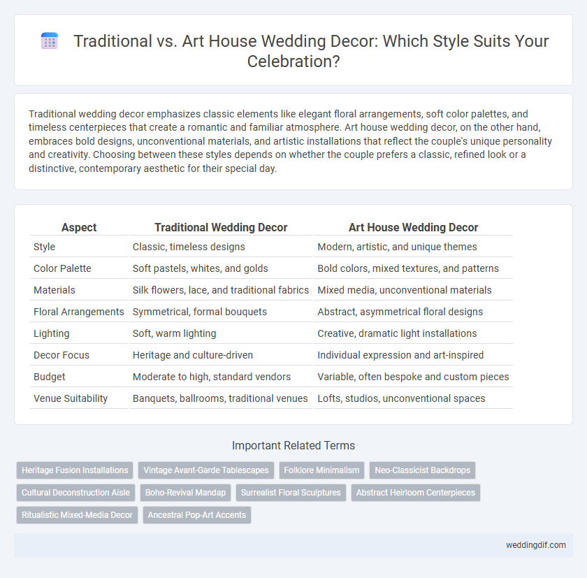 Traditional vs. Art House Wedding Decor: Which Style Suits Your Celebration?