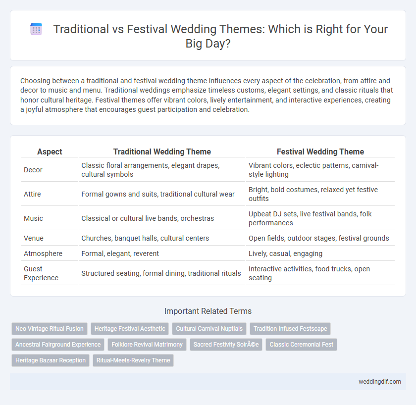 Traditional vs Festival Wedding Themes: Which is Right for Your Big Day?