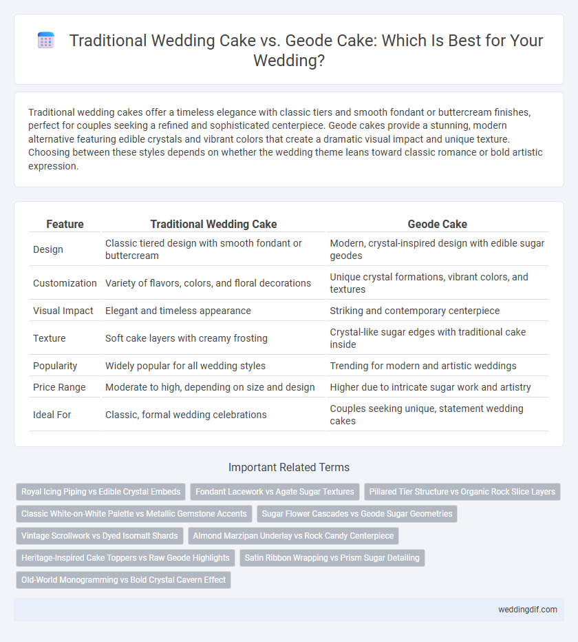 Traditional Wedding Cake vs. Geode Cake: Which Is Best for Your Wedding?