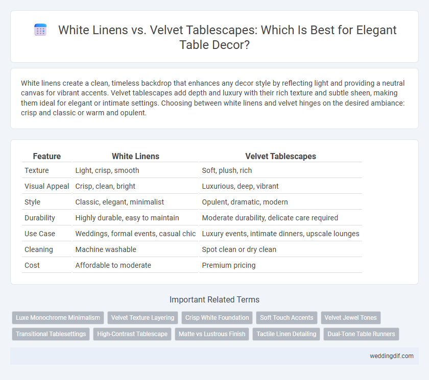 White Linens vs. Velvet Tablescapes: Which Is Best for Elegant Table Decor?
