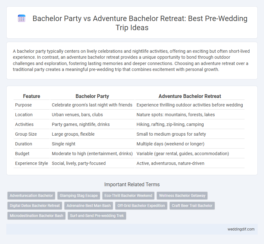 Bachelor Party vs Adventure Bachelor Retreat: Best Pre-Wedding Trip Ideas