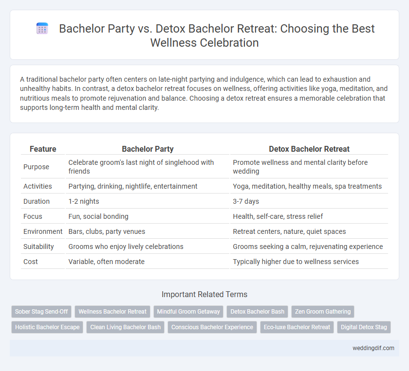 Bachelor Party vs. Detox Bachelor Retreat: Choosing the Best Wellness Celebration
