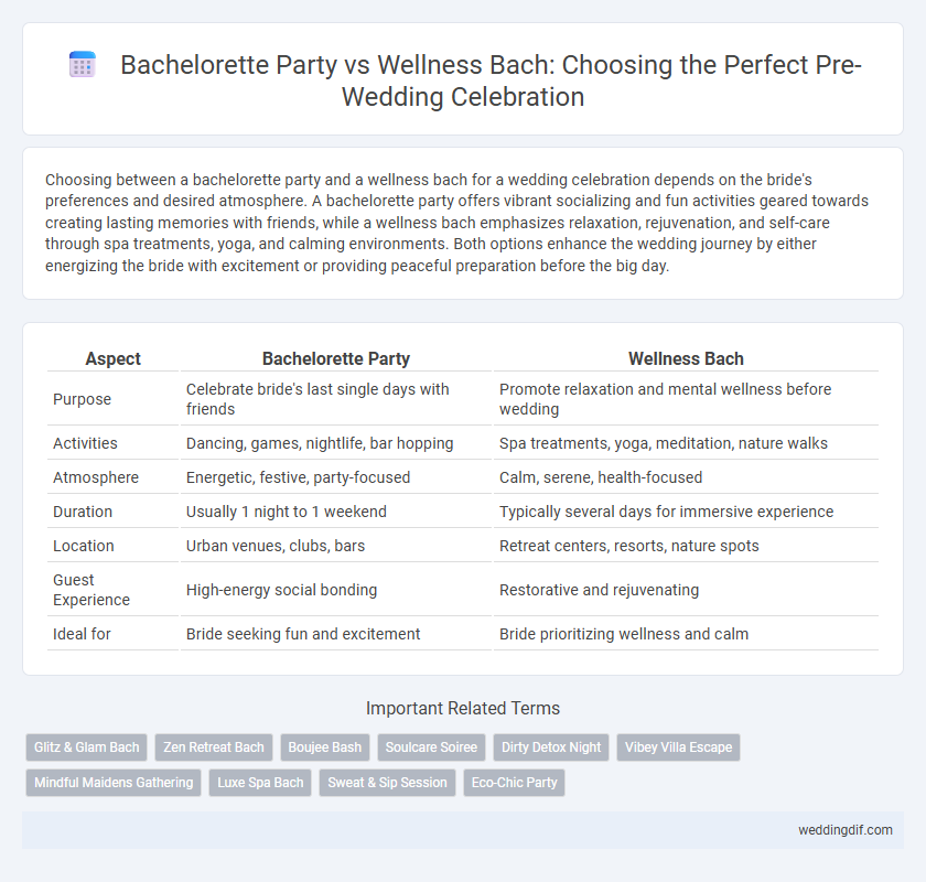 Bachelorette Party vs Wellness Bach: Choosing the Perfect Pre-Wedding Celebration