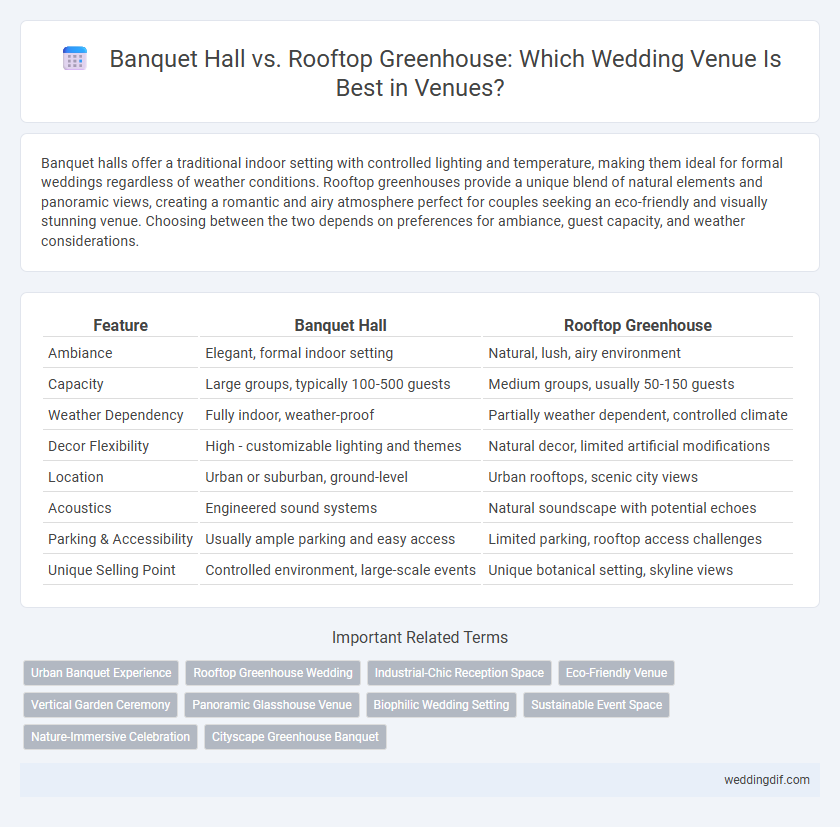 Banquet Hall vs. Rooftop Greenhouse: Which Wedding Venue Is Best in Venues?