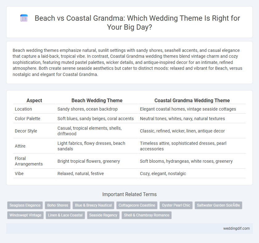 Beach vs Coastal Grandma: Which Wedding Theme Is Right for Your Big Day?