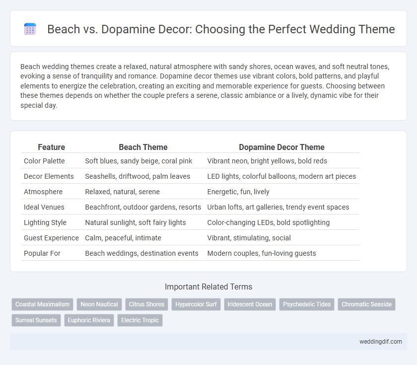 Beach vs. Dopamine Decor: Choosing the Perfect Wedding Theme