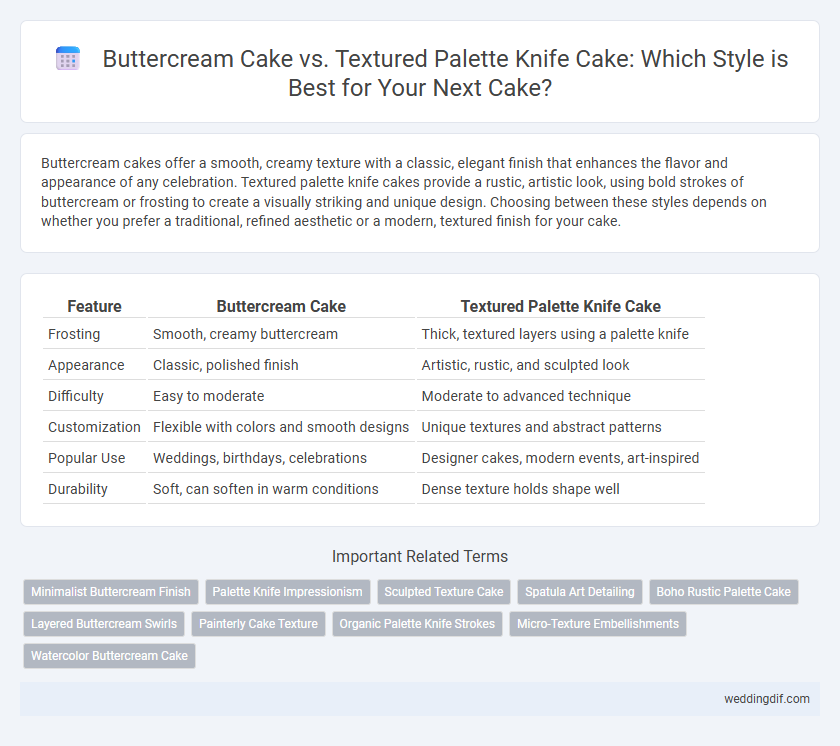 Buttercream Cake vs. Textured Palette Knife Cake: Which Style is Best for Your Next Cake?
