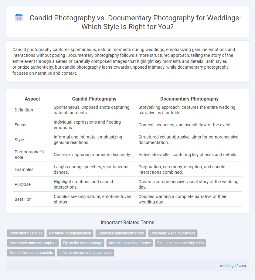 Candid Photography vs. Documentary Photography for Weddings: Which Style Is Right for You?