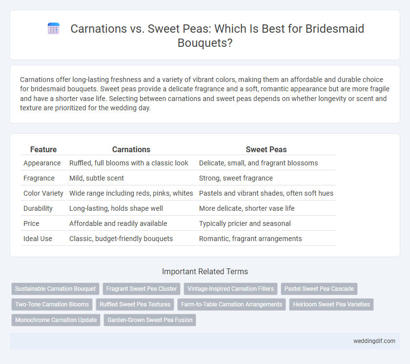 Carnations vs. Sweet Peas: Which Is Best for Bridesmaid Bouquets?