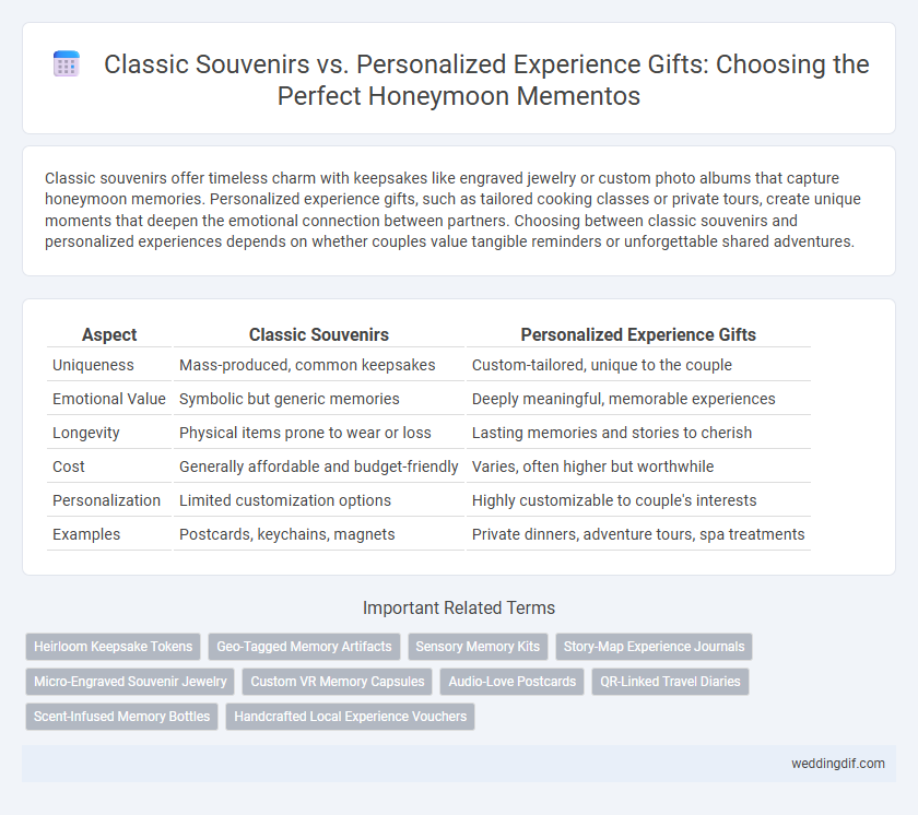 Classic Souvenirs vs. Personalized Experience Gifts: Choosing the Perfect Honeymoon Mementos