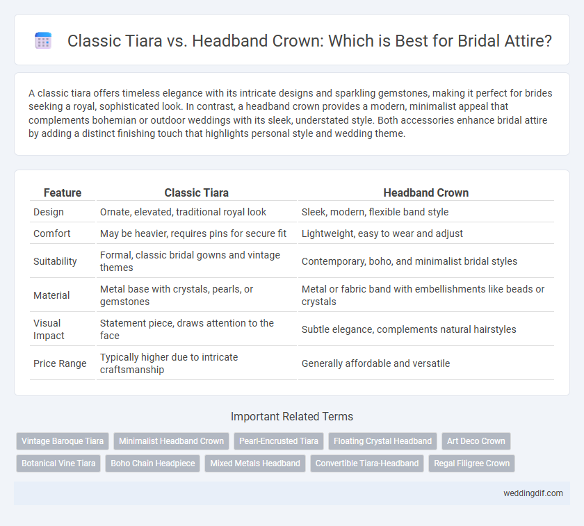 Classic Tiara vs. Headband Crown: Which is Best for Bridal Attire?