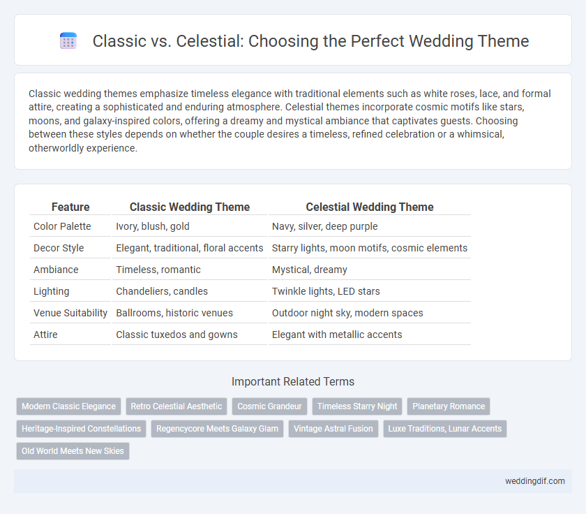 Classic vs. Celestial: Choosing the Perfect Wedding Theme