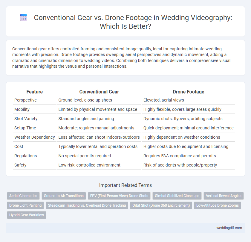 Conventional Gear vs. Drone Footage in Wedding Videography: Which Is Better?