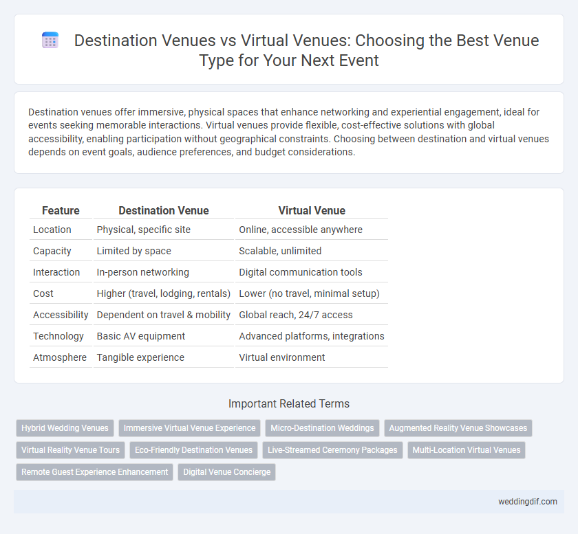 Destination Venues vs Virtual Venues: Choosing the Best Venue Type for Your Next Event