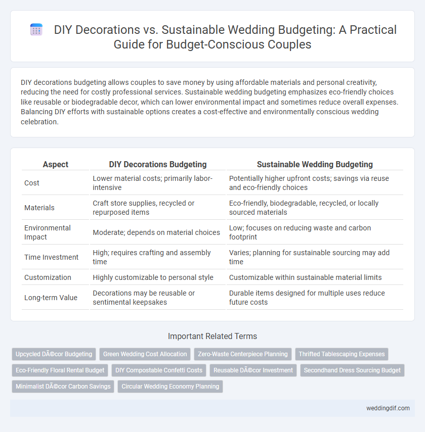 DIY Decorations vs. Sustainable Wedding Budgeting: A Practical Guide for Budget-Conscious Couples