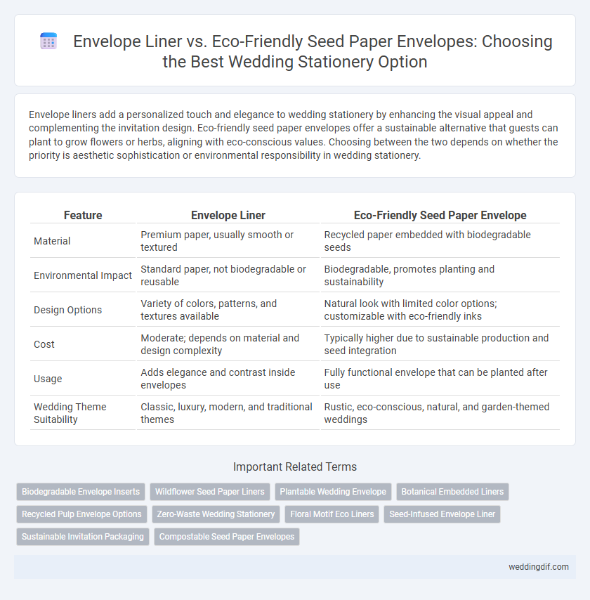 Envelope Liner vs. Eco-Friendly Seed Paper Envelopes: Choosing the Best Wedding Stationery Option