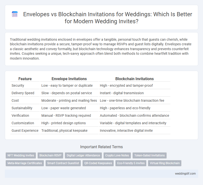 Envelopes vs Blockchain Invitations for Weddings: Which Is Better for Modern Wedding Invites?