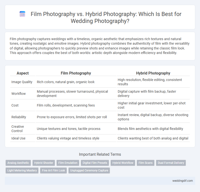 Film Photography vs. Hybrid Photography: Which Is Best for Wedding Photography?