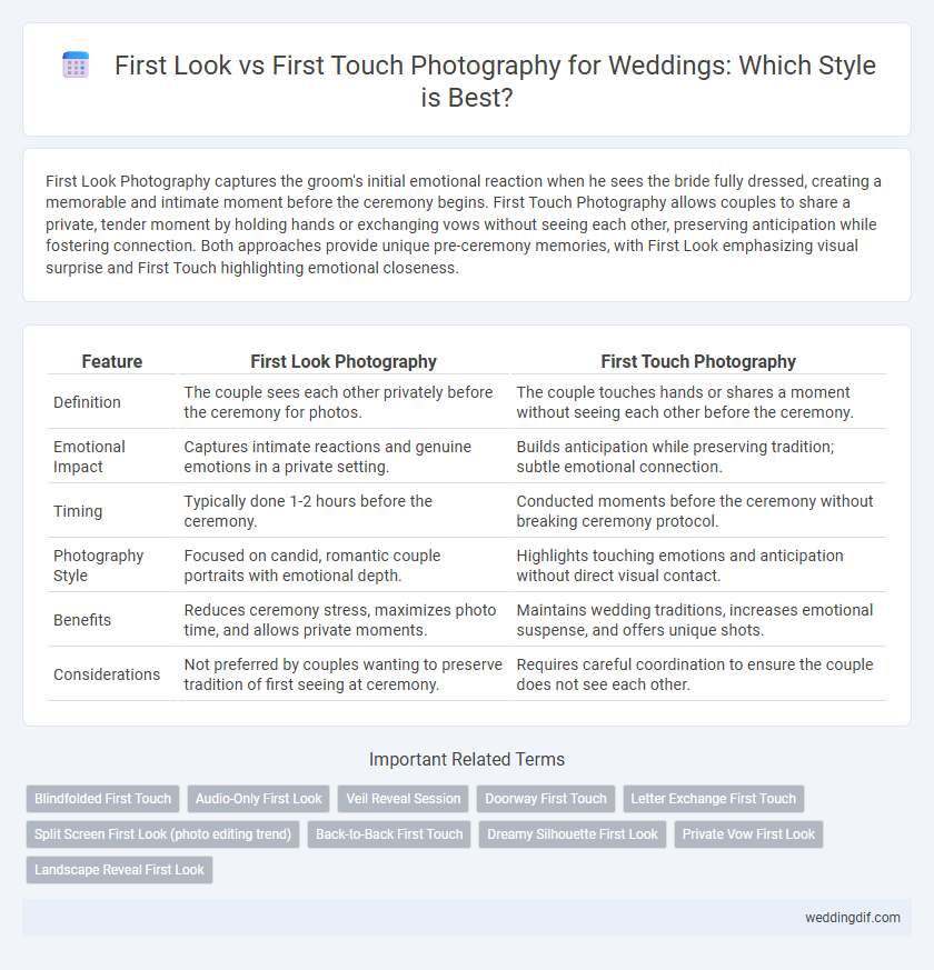 First Look vs First Touch Photography for Weddings: Which Style is Best?