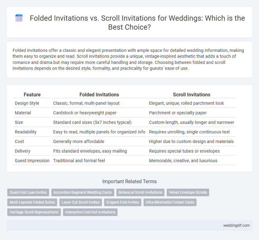 Folded Invitations vs. Scroll Invitations for Weddings: Which is the Best Choice?