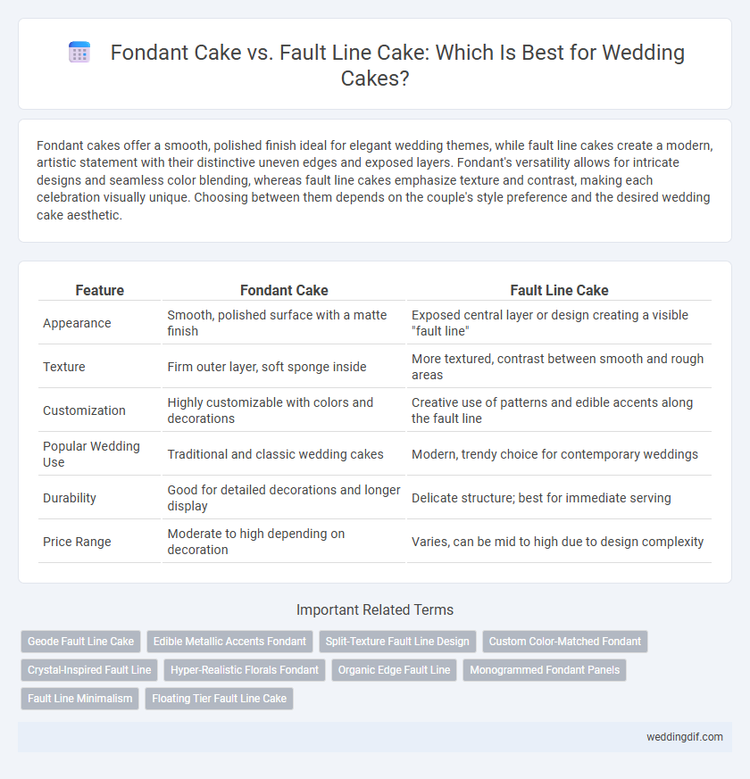 Fondant Cake vs. Fault Line Cake: Which Is Best for Wedding Cakes?